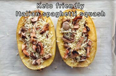 Italian spaghetti squash pasta recipe | Keto friendly | Awaken 180 friendly healthy dinner