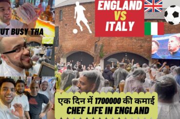 Very Busy Day at Restaurant|England Vs Italy Euro finals|Work life of an international student in Uk