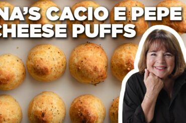 Ina Garten's Cacio e Pepe Cheese Puffs | Barefoot Contessa | Food Network