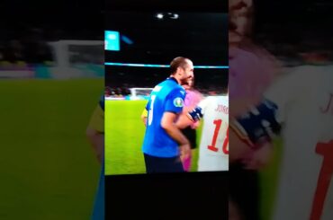 Chiellini shaking Jordi Alba Italy Vs Spain