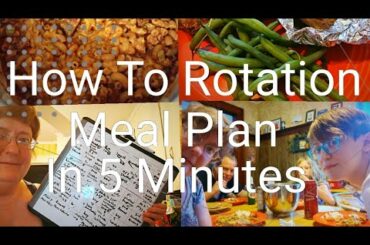 How To Use A Rotating Meal Plan #Mealplan #LettuceEat #Whatsforsupper