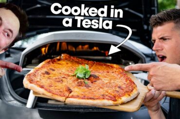 I Started a FREE Pizza Restaurant Out Of My Tesla