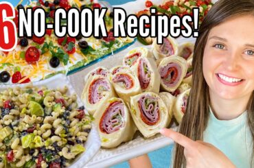 6 Quick & Easy NO-COOK Meals | The BEST TASTY Throw-Together Lunch & Dinner Recipes! | Julia Pacheco