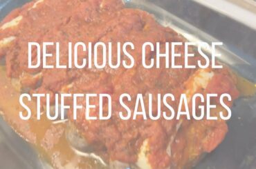Cheesy Stuffed Italian Sausage Dinner Recipe! #cookingwithpanda