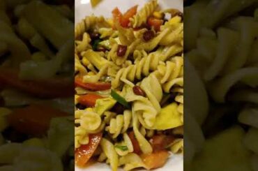 Healthy pasta| Avocado pasta|Vegan food|Italian Food|Walkeaters|#shorts #Ytshorts|Black bean salad