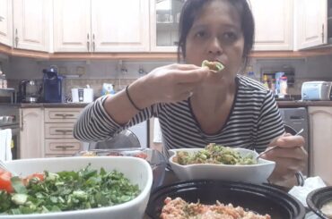 Mukbang Avocado salad Italian recipe wow sarap