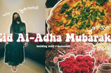 Eid Al-Adha Vlog | building stuff, makeover, eating at an Italian restaurant, etc.