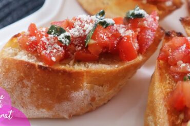 Italian BRUSCHETTA-Easy Appetizer | Bruschetta Recipe | Italian Bruschetta Recipe