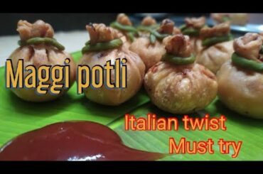Maggi potli | Maggi Italian Twist Snacks | New Maggi Recipe | Birthday Snacks   # Shalu Malhan Vlogs