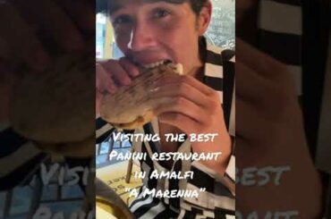 Italian vlogs #1: Visiting the best Panini restaurant in Amalfi“A Marenna” #italy #food