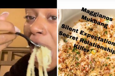 Maggianos Little Italy Mukbang | Lobster Fondue | CREAMY ALFREDO | Silent Expectations Are Deadly