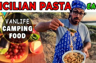 EASY Camping Food - Cook Pasta like the Italian Overland Chef -  Cheesy Penne Sicilian style | Tasty