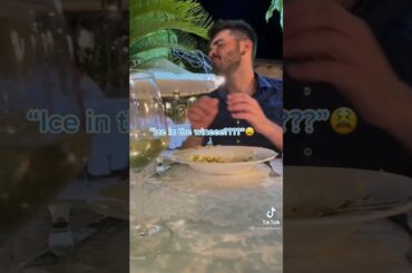 Asking Italian husband if I can order ice for my wine #tiktok #tiktokpranks
