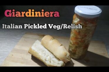 Giardiniera - Italian Pickled Vegetable Relish - Easy Recipe