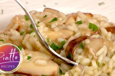 Mushroom Risotto Recipe | PIATTO RECIPES Italian Cooking