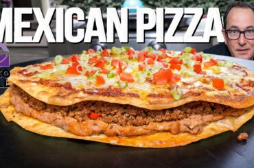 THE TACO BELL MEXICAN PIZZA AT HOME....BUT WAY BIGGER & WAY BETTER | SAM THE COOKING GUY