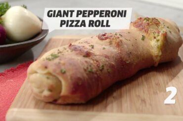 Giant Pizza Roll? | Delicious Italian Recipes