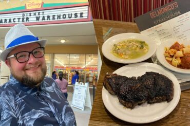 Delmonico’s Italian Steakhouse | Amazing Steaks & Pasta | Shopping At Disney’s Character Warehouse