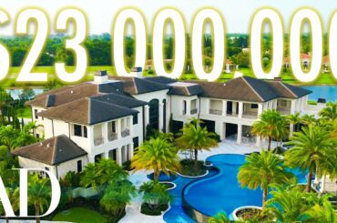 Inside A $23 Million Mega-Mansion Surrounded By A Lake