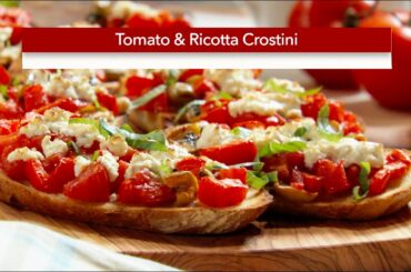 Tomato & Ricotta Crostini