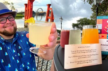 Epcot Food And Wine Festival 2021 | Trying NEW Alcoholic Drinks | Green Tea Beer & Key Lime Mimosas