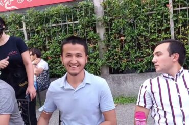 Dinner with former TTPU students in an Italian restaurant in the city of Torino, Italy