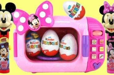 Mickey & Minnie Mouse Lolli Pop Ups Magical Microwave Kinder Chocolate Eggs