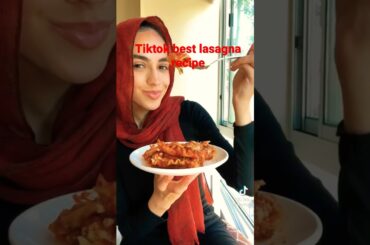 Tiktok best lasagna recipe #shorts #youtubeshorts #tiktokrecipes #foodtiktok