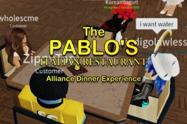 The Pablo's Alliance Dinner Experience
