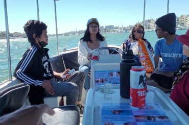 Beautiful hot summer day | duffy boat cruise at the Grand Canal in Balboa Island in Newport Beach CA