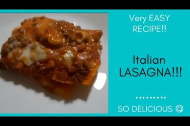 Very Easy Italian Lasagna Recipe |  Healthy Food | Pasta Lover | Comfort Food | Juliebabe