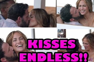 Jennifer Lopez and Ben Affleck Kissing during Steamy Dinner Venue Italy