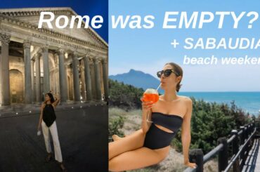 our hotel in ROME + beach weekend | ITALY vlog