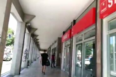 STREET VIA STALINGRADO GOING TO THE BUS STATION OF BOLOGNA ITALY//ITALY