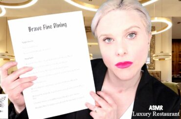 [ASMR] A Relaxing Luxury Restaurant Roleplay - Fine Dining ~ Menu Reading & Drinks Pouring