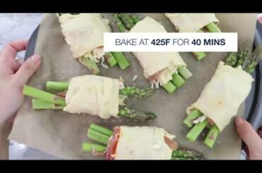 Chianti Wine Proscuito and Asparagus Puffs