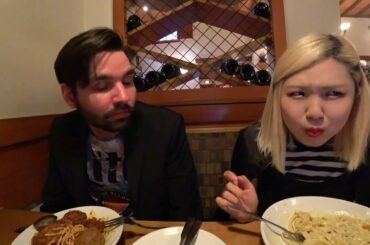 Cyr and Hachu at the finest of Italian eateries