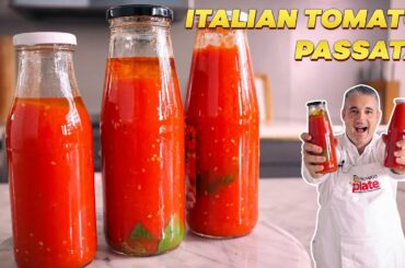 How to Make ITALIAN TOMATO PASSATA at Home (Small Batch Tomato Sauce)