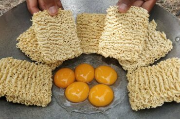 Tasty Yellow Noodle Fried Eggs Recipe / Kdeb Cooking