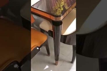 OE-fashion italian modern dining table set luxury marble high end factory stone marble dining table