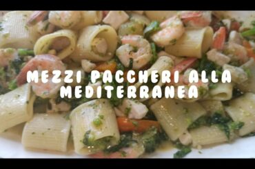 Mezzi Paccheri Alla Mediterranea | Easy Italian Recipes | Seafood Pasta