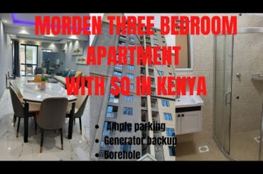 HOUSE TOUR :MORDEN 3BEDROOM APARTMENT WITH AN ITALIAN KITCHEN FOR SALE/RENT IN KENYA
