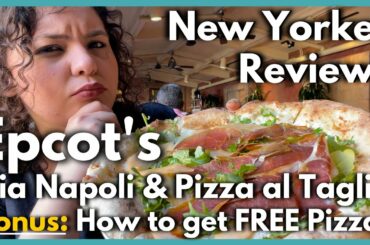 Epcot's Via Napoli & Pizza al Taglio (How to get FREE Pizza) Restaurant & Walk Up Window Review