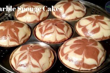 Marble Sponge Idli Cake | Sponge Cake recipe on Idli mould