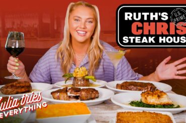 Trying 29 Of The Most Popular Dishes From Ruth's Chris Steak House | Delish