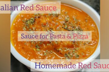 Homemade Red Pasta / Pizza Sauce Recipe | Italian Red Sauce