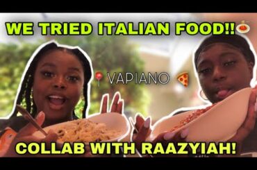 WE TRIED THIS TRENDING ITALIAN RESTAURANT!! || KEREN KINSAMA X RAAZYIAH