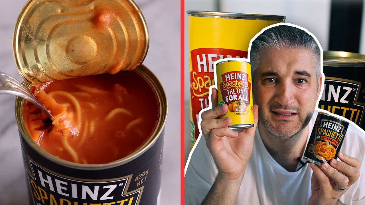 Italian Chef Try SPAGHETTI IN A CAN for the First Time Italian Chef Try SPAGHETTI IN A CAN for the First Time