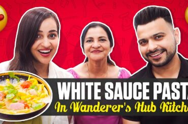 My first cooking in wanderers hub kitchen !! (white sauce pasta)