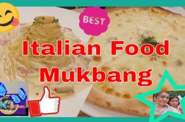 Eating Italian Food Mukbang